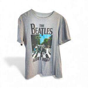 The Beatles Abbey Road T-Shirt Men’s Large Grey Official Apple Corps Band